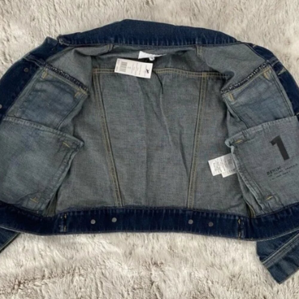 NWT Current/Elliot The Baby Trucker Denim Jacket | Current/Elliot Denim Jacket - Picture 9 of 10